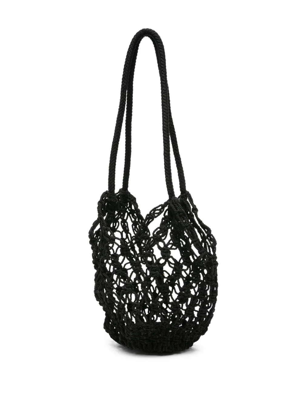 Saint Laurent Geknoopte shopper Zwart