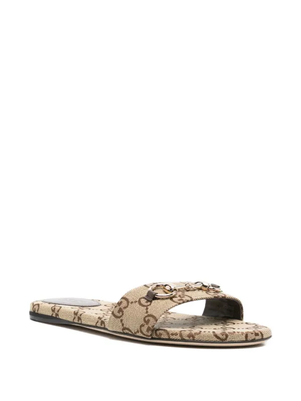 Gucci Siaga サンダル | ニュートラル | FARFETCH JP