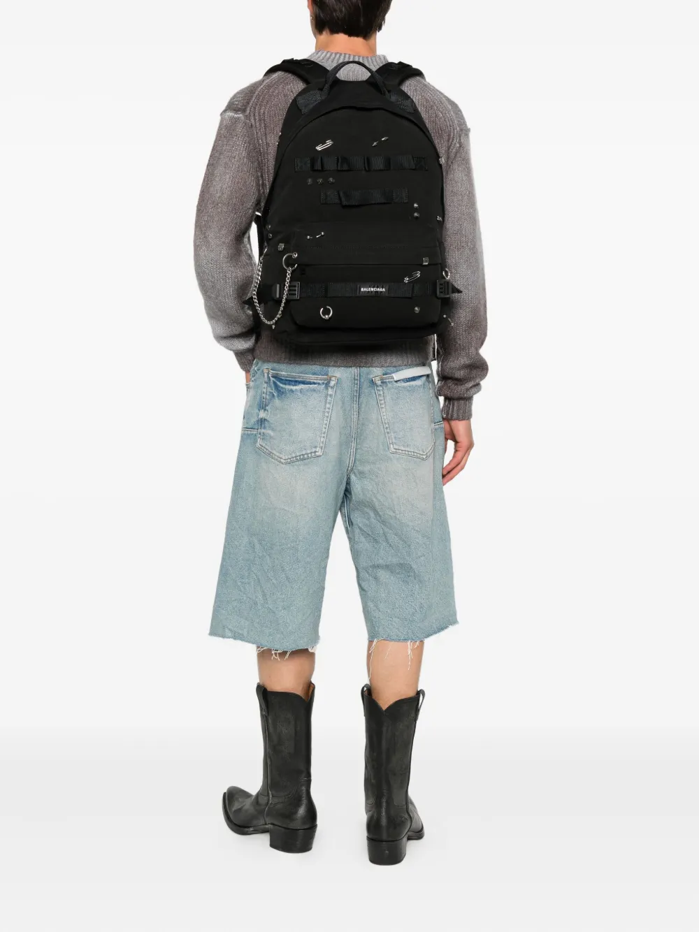 Balenciaga studded backpack Zwart