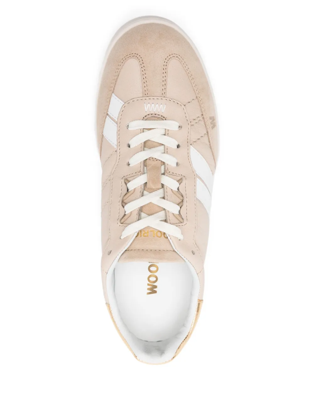 Woolrich Doubleu leather-stripe sneakers Neutrals
