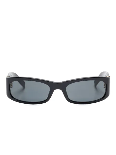 Saint Laurent Óculos de sol retangular com logo
