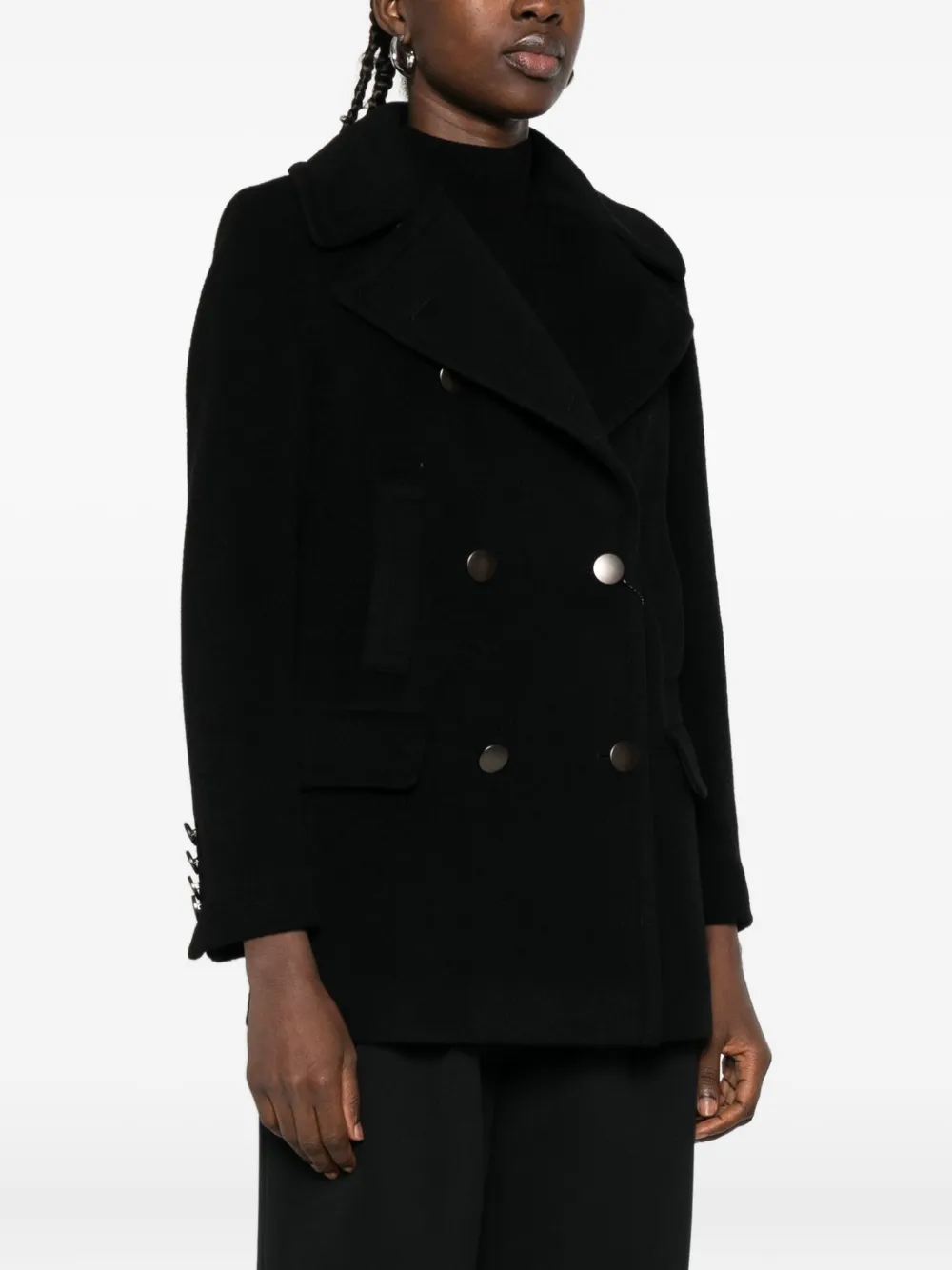 Tagliatore double-breasted coat Zwart