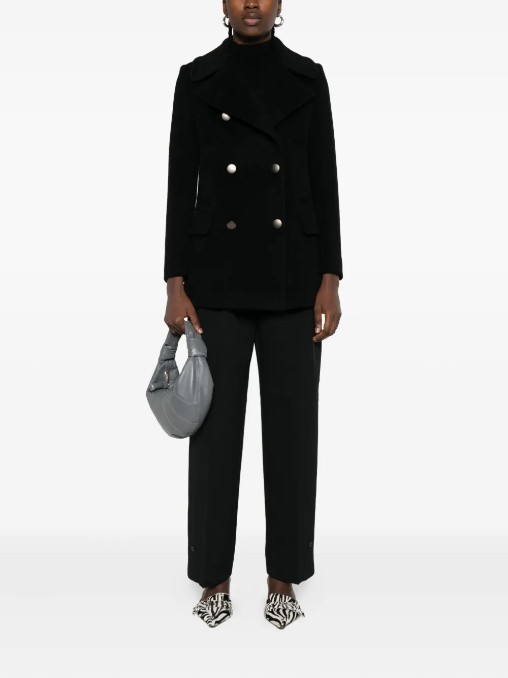 Tagliatore double-breasted coat Zwart