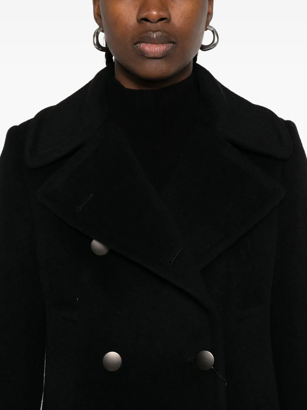 Tagliatore double-breasted coat Zwart