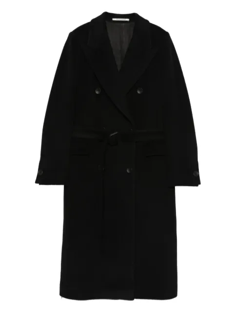 Tagliatore belted double-breasted coat