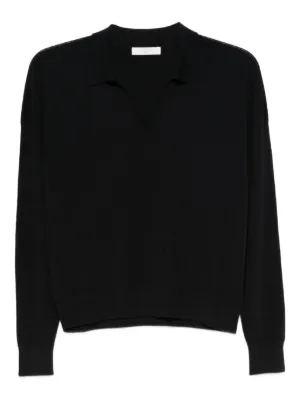 HELMUT LANG Vネック ニット セーター ブラック Helmut Lang ribbed-knit Sweater | Black | FARFETCH