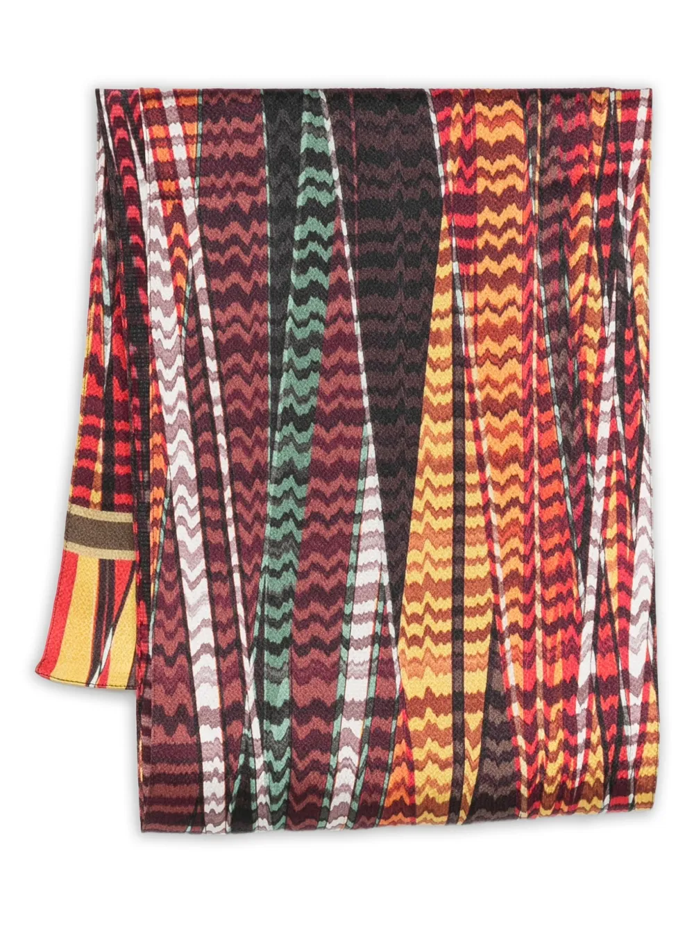 Missoni zigzag silk scarf | Red | Image 1