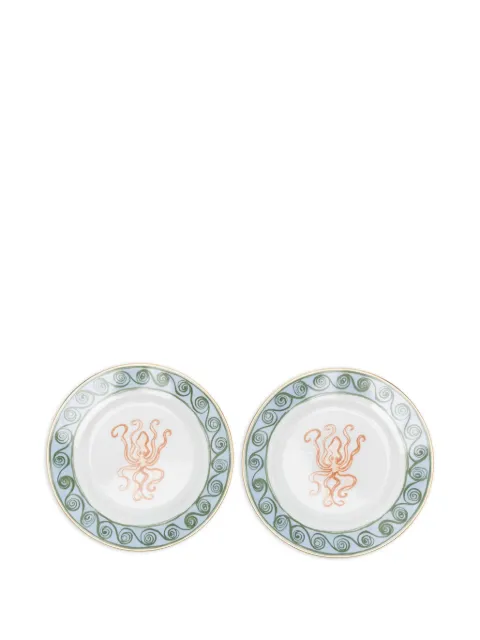 GINORI 1735 Il Viaggio Di Nettuno octopus-print porcelain plate