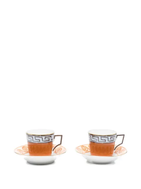 GINORI 1735 greek-key porcelain coffee set