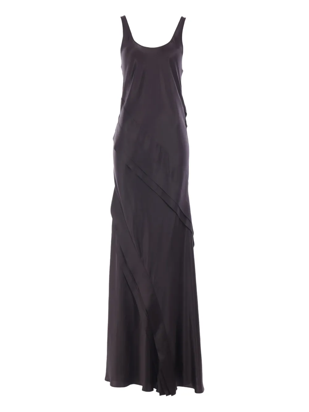 Saint Laurent layered satin dress | Black | Image 1