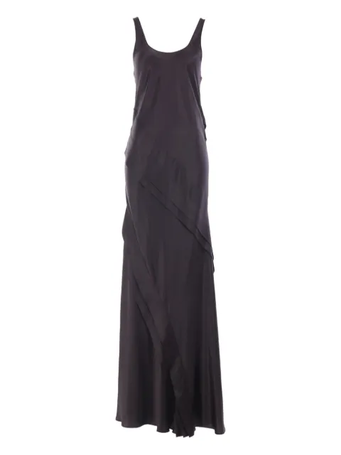 Saint Laurent layered satin dress