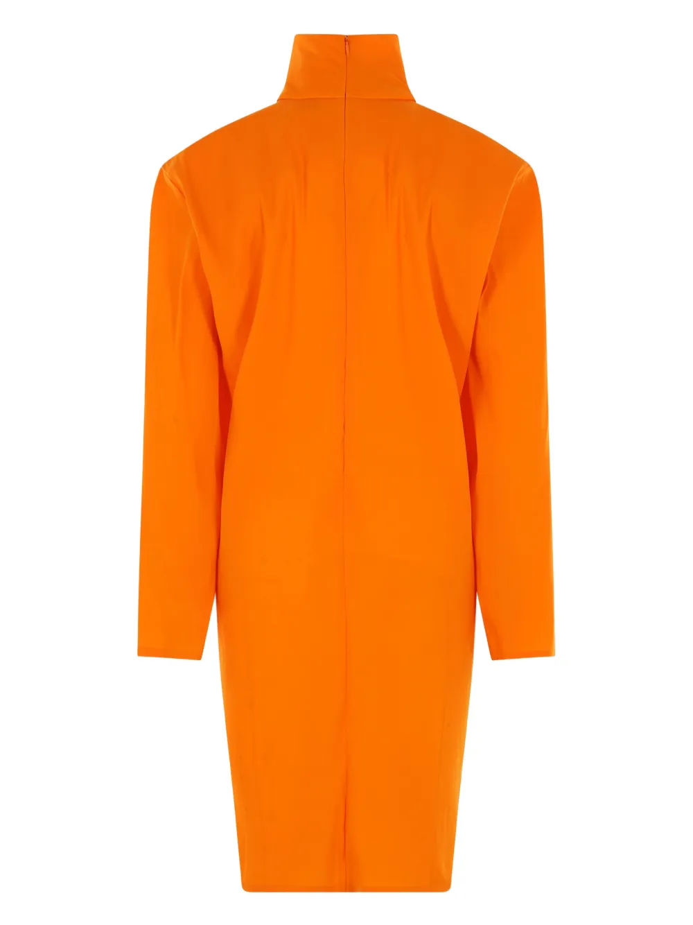 Saint Laurent zip-fastening long-sleeved dress - Oranje