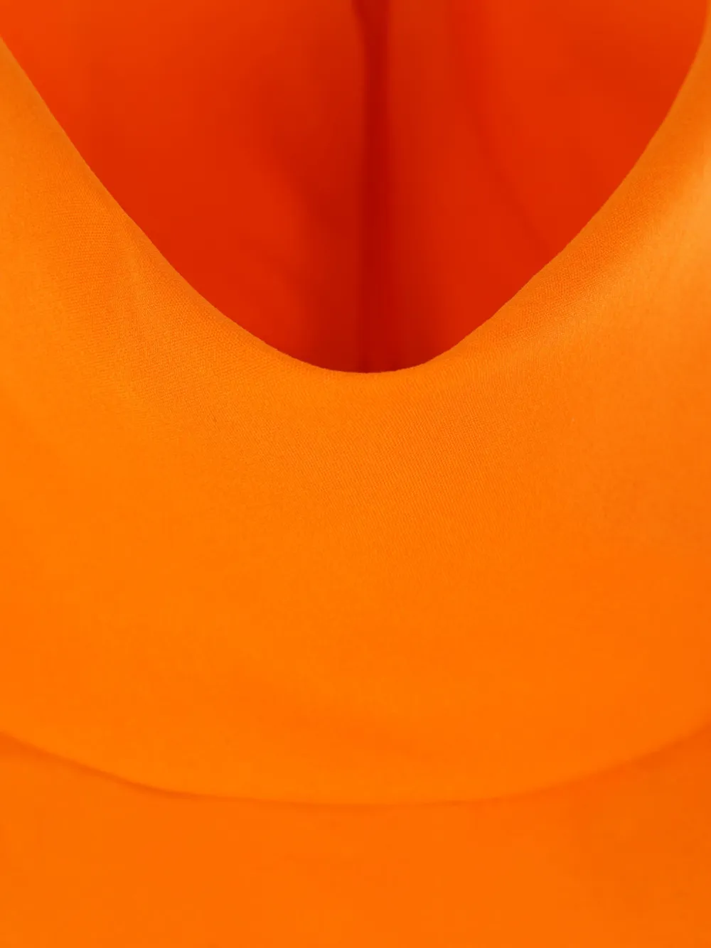 Saint Laurent zip-fastening long-sleeved dress Oranje