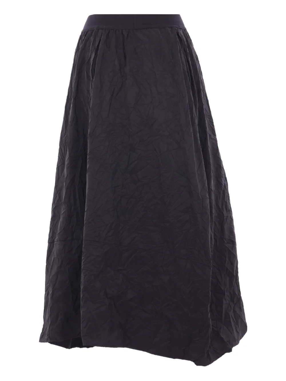 Maria Calderara crinkled-effect elastic-waist maxi skirt | Black | Image 1