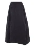 Maria Calderara crinkled-effect elastic-waist maxi skirt - Black