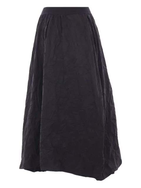Maria Calderara crinkled-effect elastic-waist maxi skirt