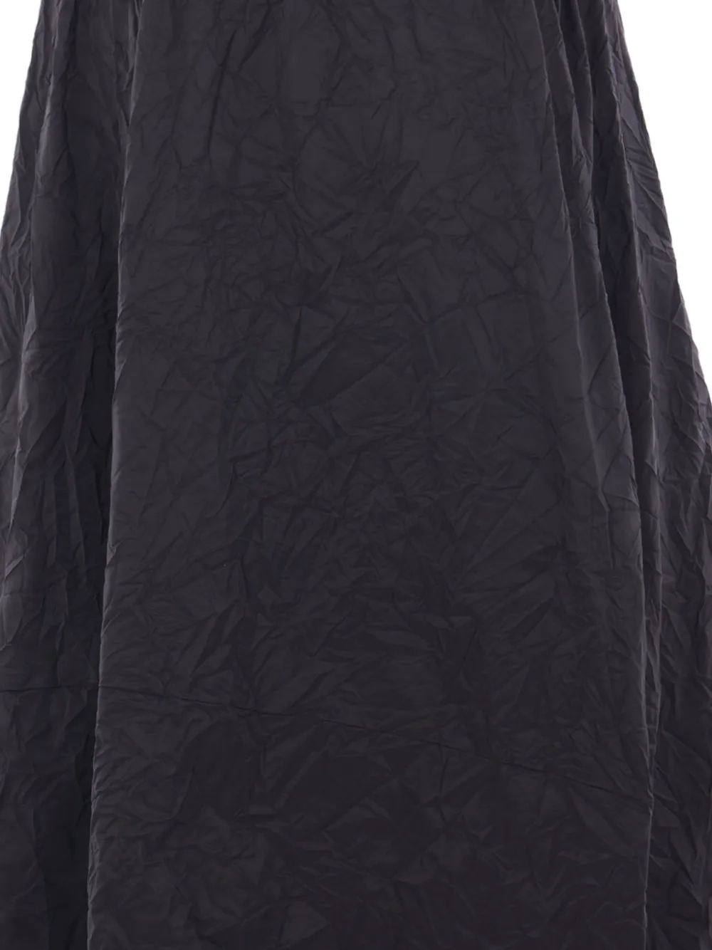  Maria Calderara Crinkled-effect Elastic-waist Maxi Skirt - Black 