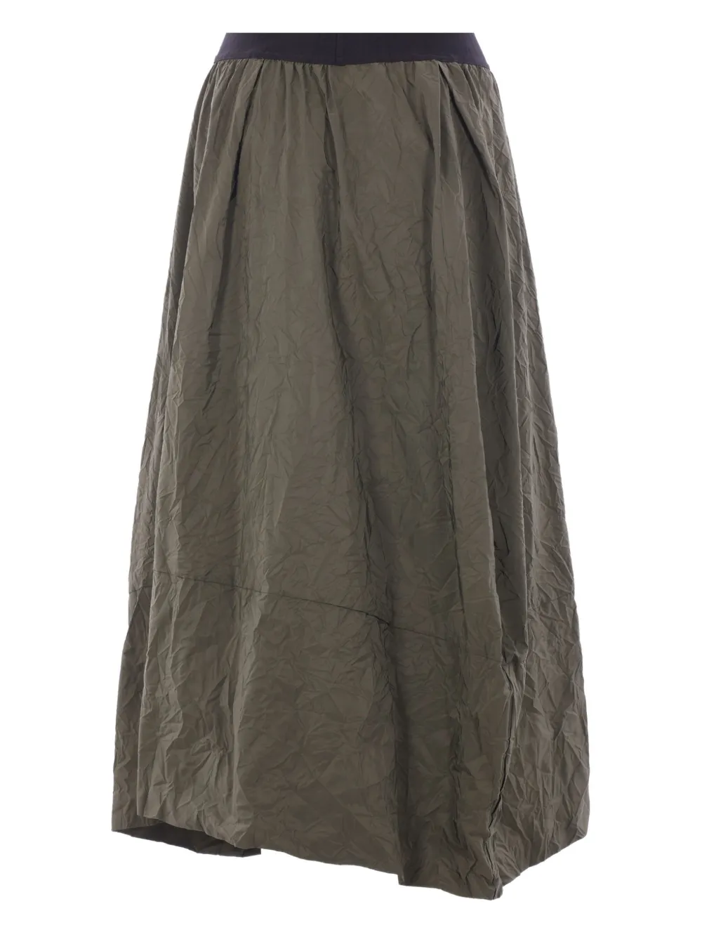 Maria Calderara asymmetric-hem midi skirt - Groen