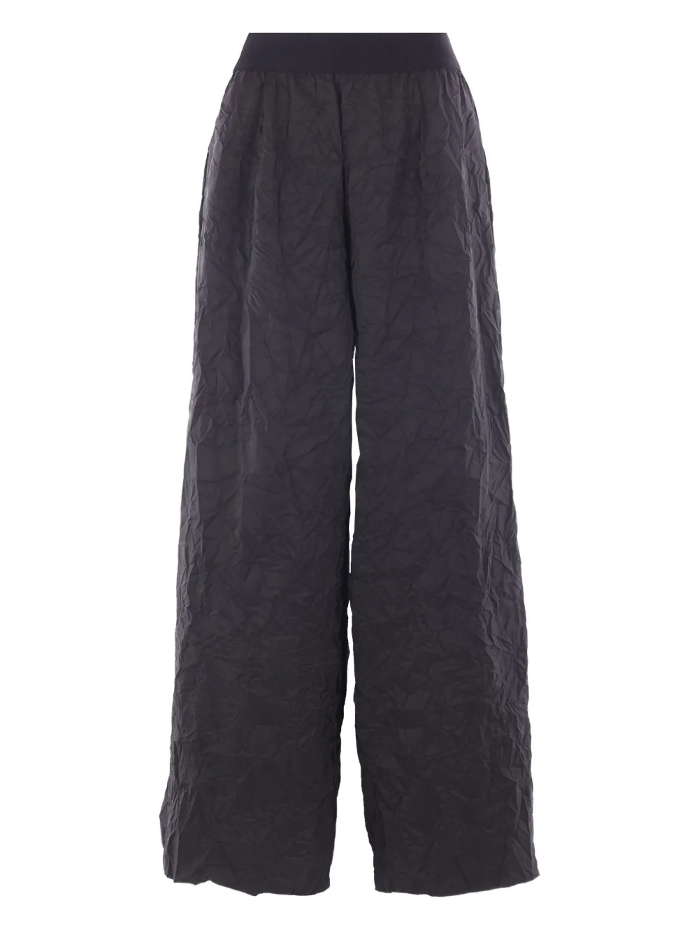 Maria Calderara crinkled palazzo pants - Zwart