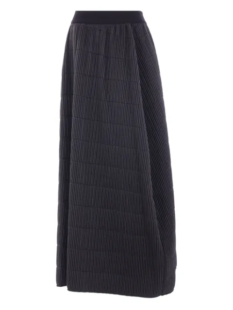 Maria Calderara quilted pleated long skirt