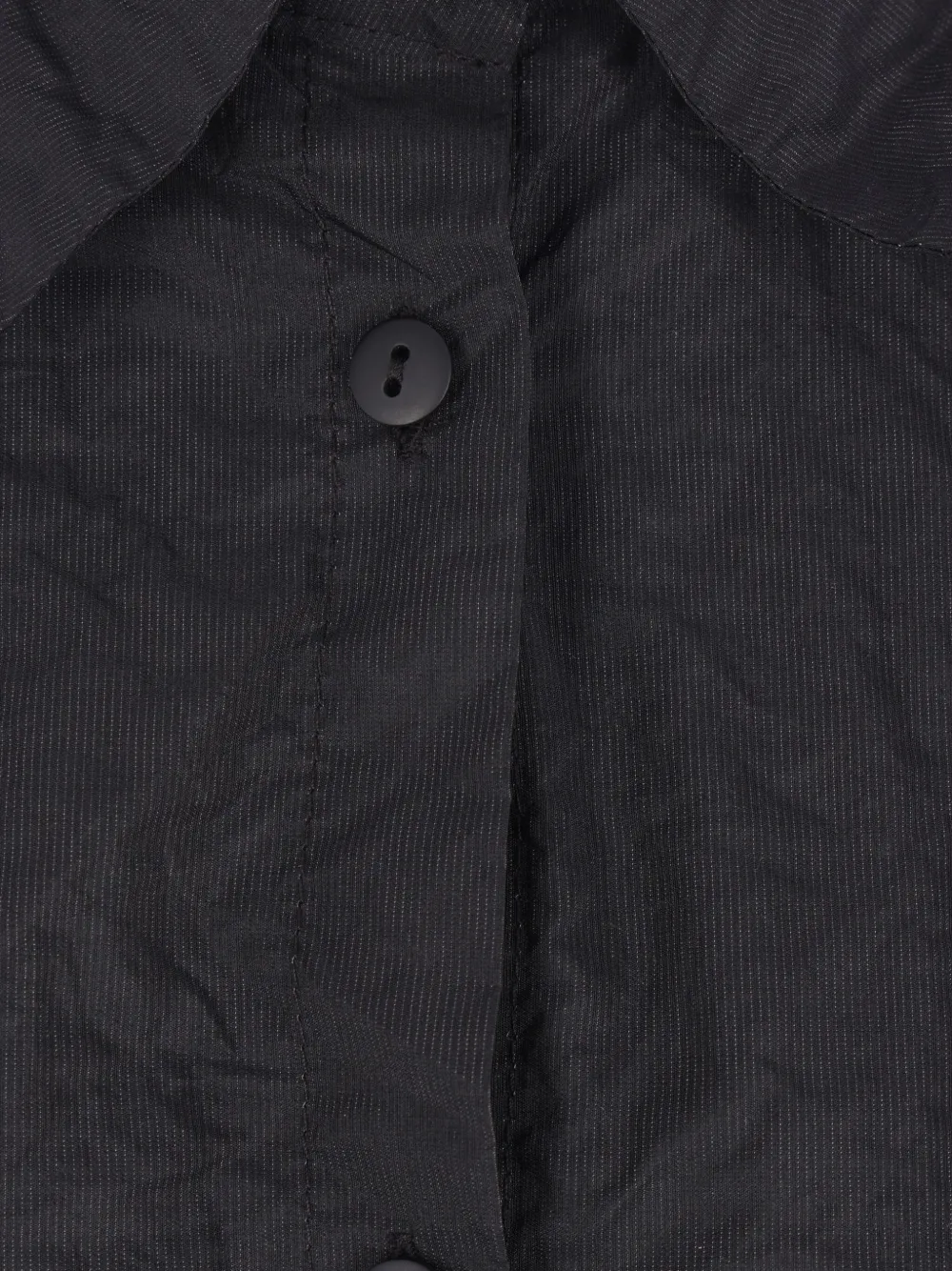 Maria Calderara Blouse met knoopsluiting en textuur Zwart