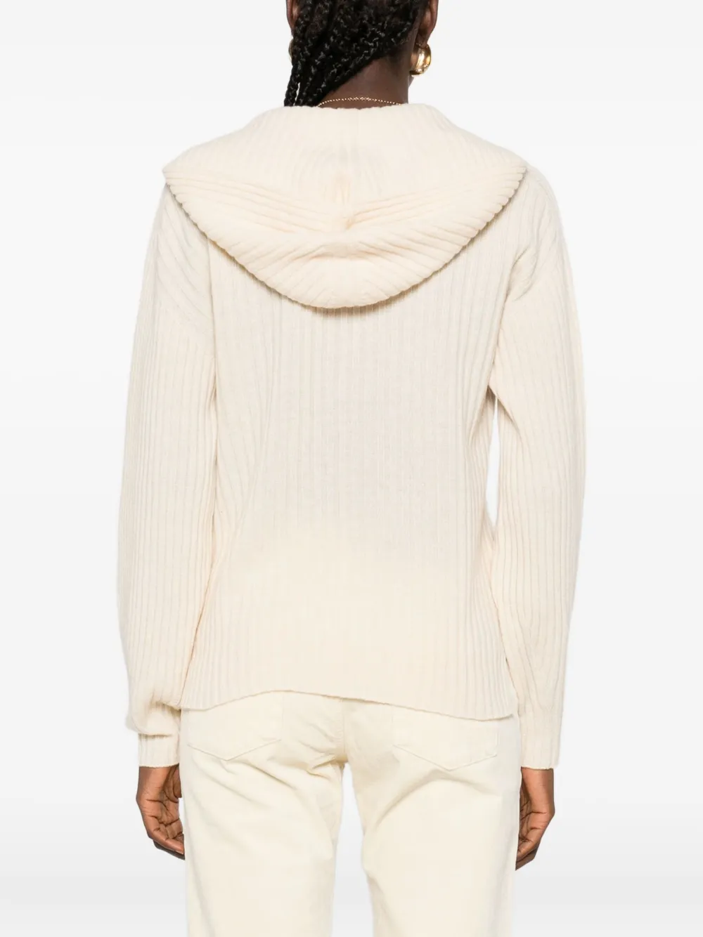 Twinset Ribbed Sweater In Neutral