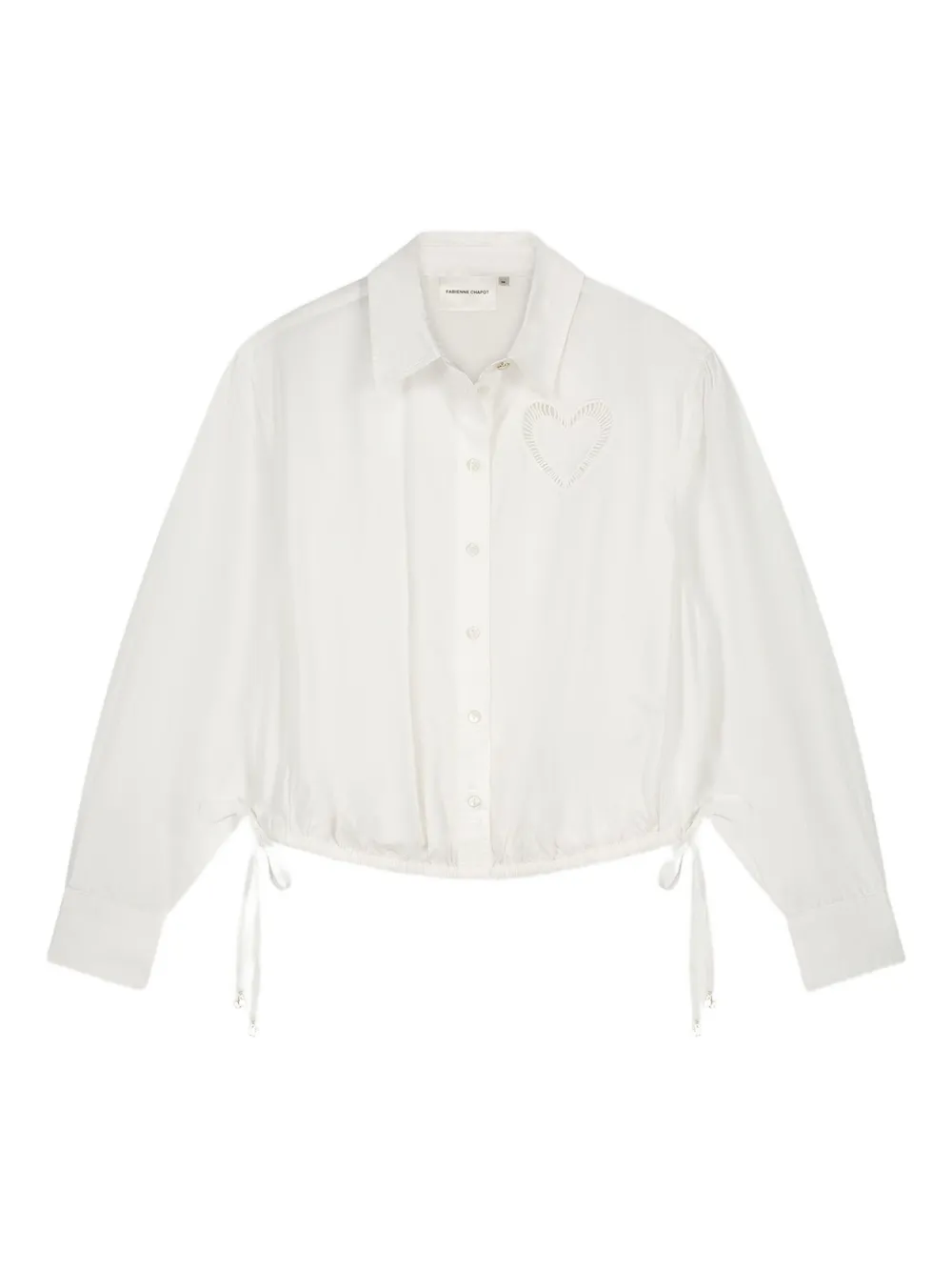 Fabienne Chapot Flore heart appliqué shirt | White | Image 1