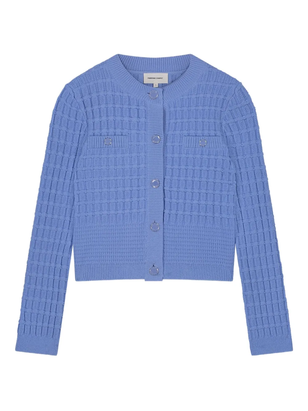 Fabienne Chapot Chin textured button cardigan | Blue | Image 1