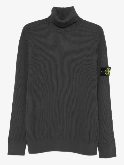 Stone Island ribbed turtleneck sweater