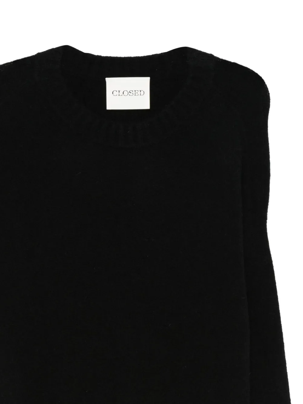  Closed Crew-neck Knit Midi Dress - Black 