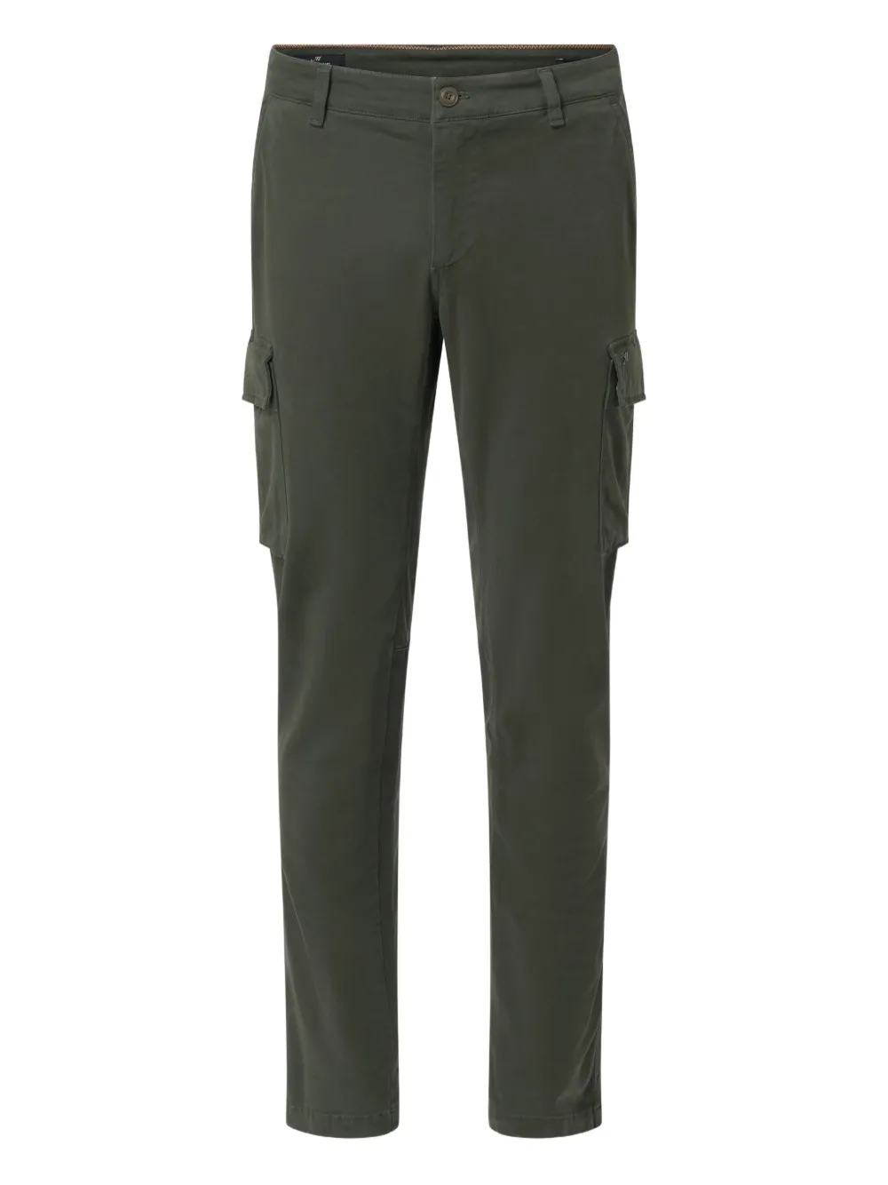 Mason's Cargo-pocket Panelled Trousers In Green