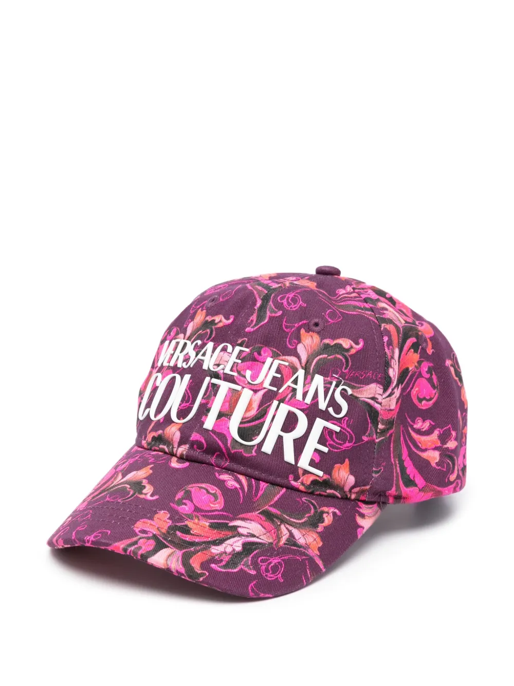 Versace Jeans Couture Honkbalpet met bloemenprint Paars
