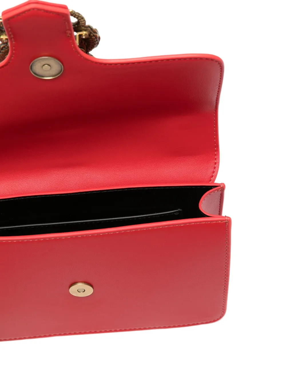 Just Cavalli Schoudertas met slangengesp Rood