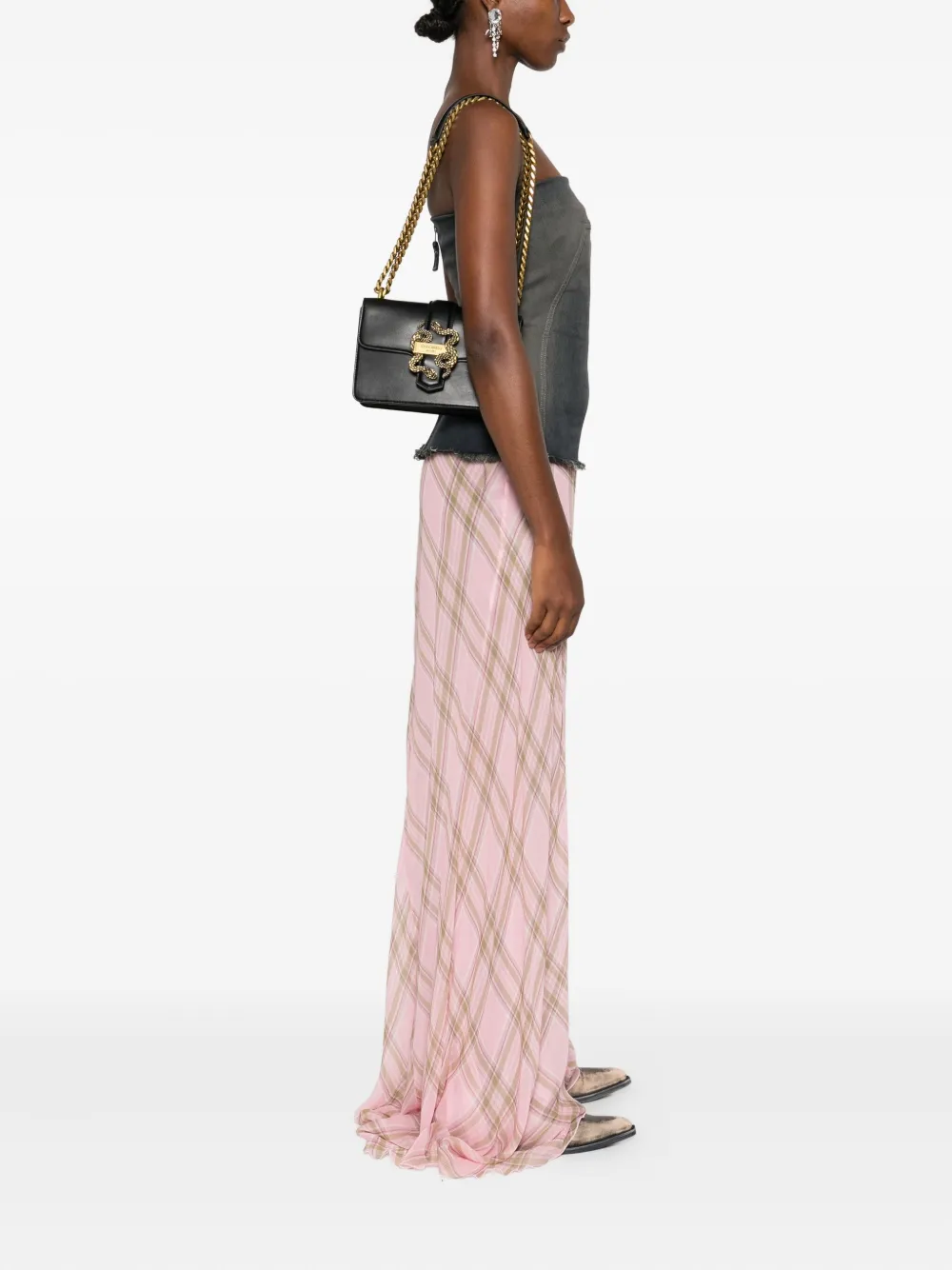 Just Cavalli Crossbodytas met logo-reliëf Zwart