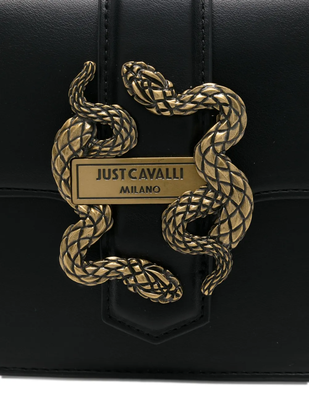 Just Cavalli Crossbodytas met logo-reliëf Zwart