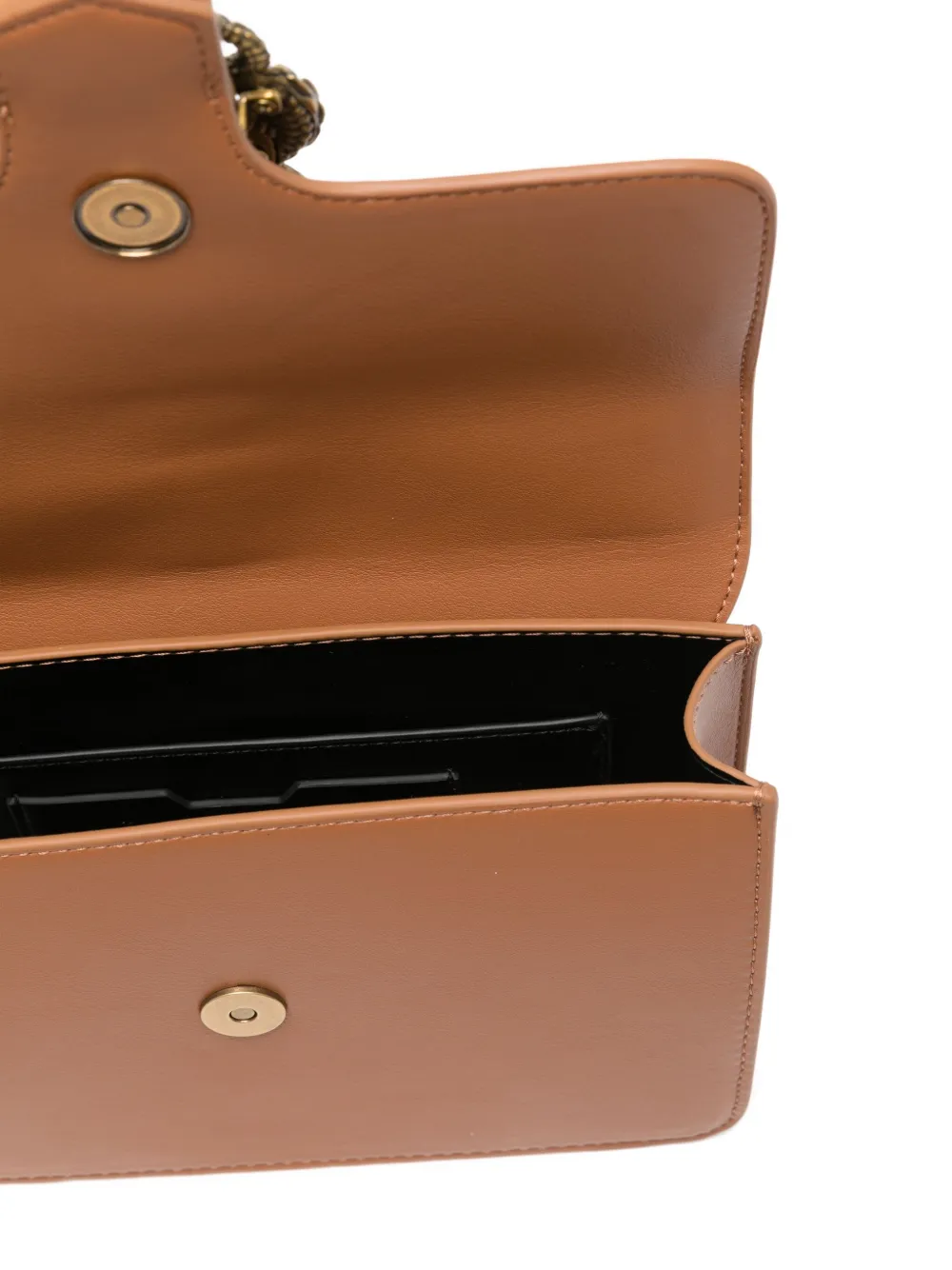 Just Cavalli Schoudertas met slangengesp Bruin