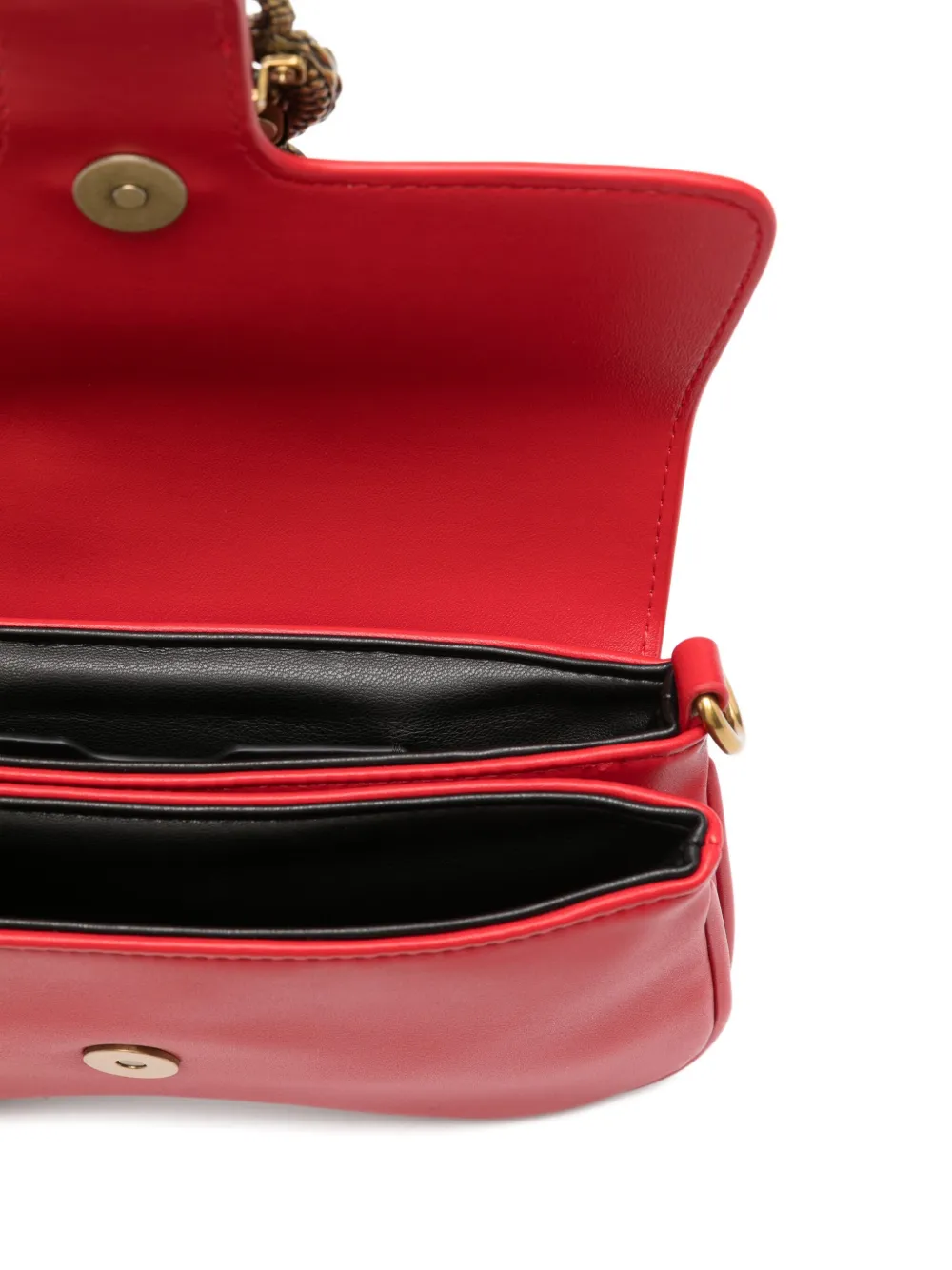 Just Cavalli Schoudertas met slangengesp Rood
