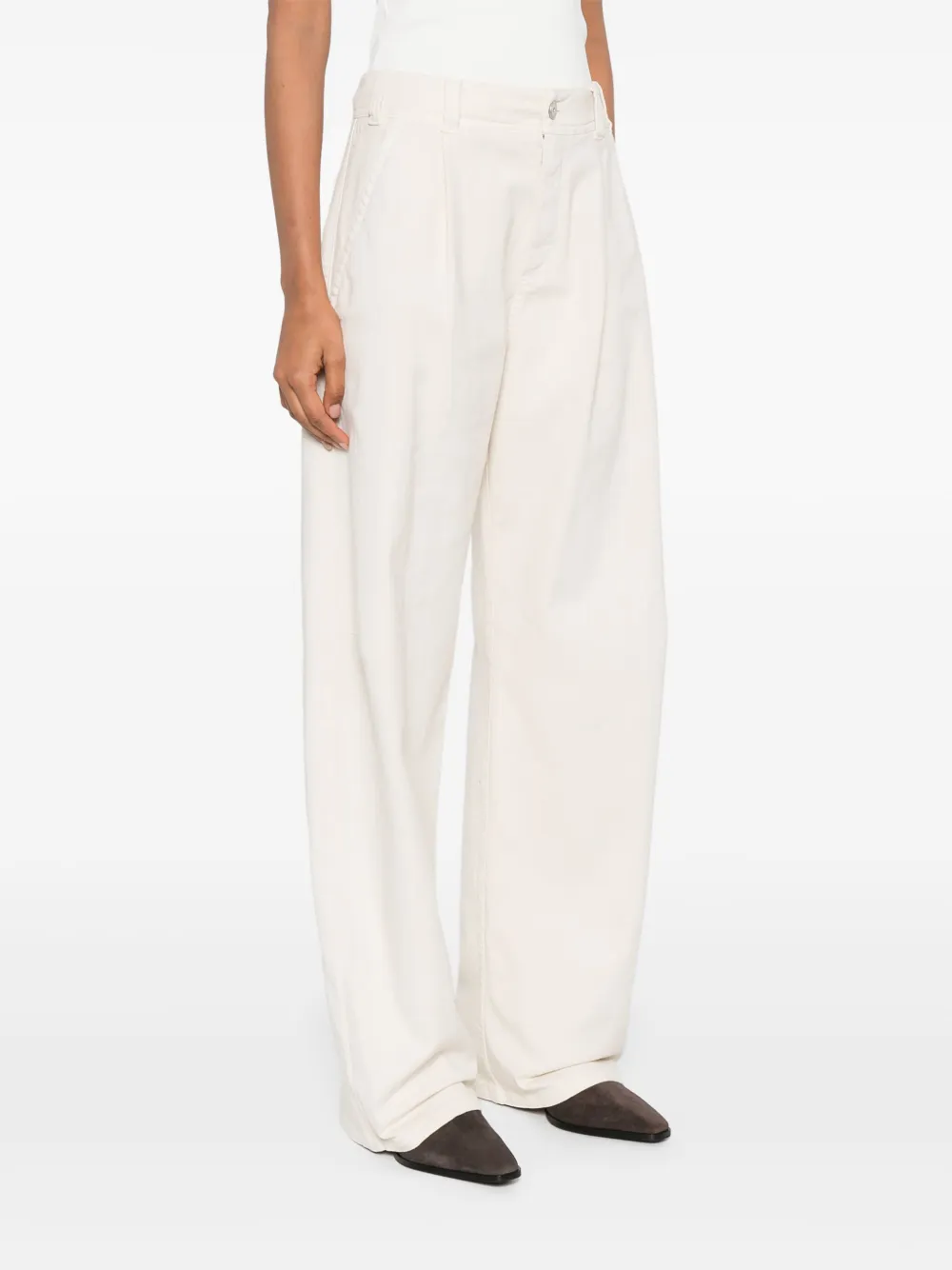 Brunello Cucinelli Pleated Pocket Trousers In Multi