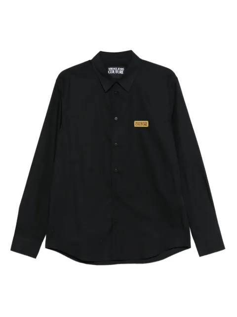 Versace Jeans Couture logo-plaque cotton shirt