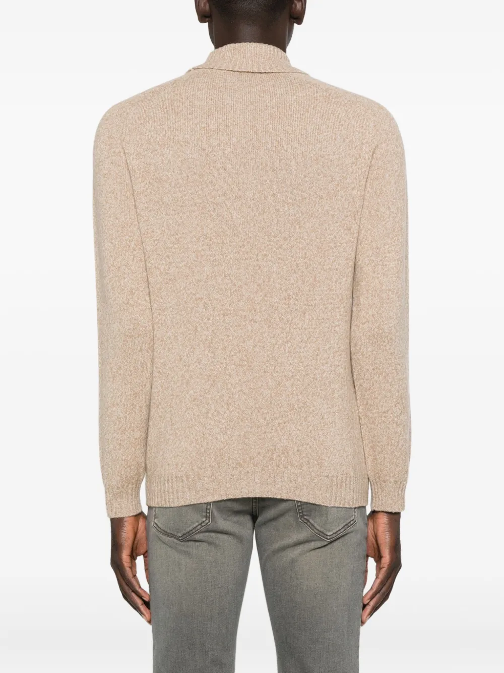 Boglioli Knitted Roll-neck Sweater In Neutral