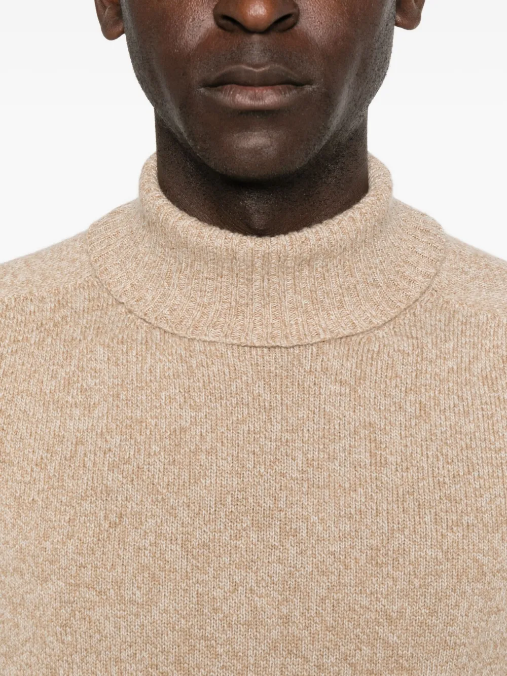 Boglioli Knitted Roll-neck Sweater In Neutral