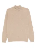 Boglioli knitted roll-neck sweater - Brown