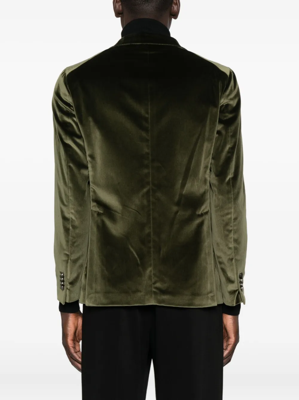 Tagliatore Long-sleeves Patch-pocket Blazer In Green