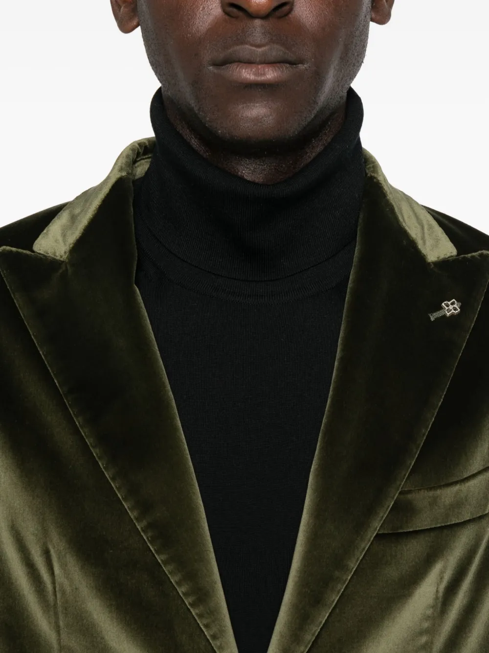 Tagliatore Long-sleeves Patch-pocket Blazer In Green