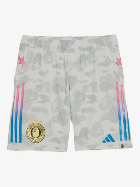 adidas camouflage-print football shorts