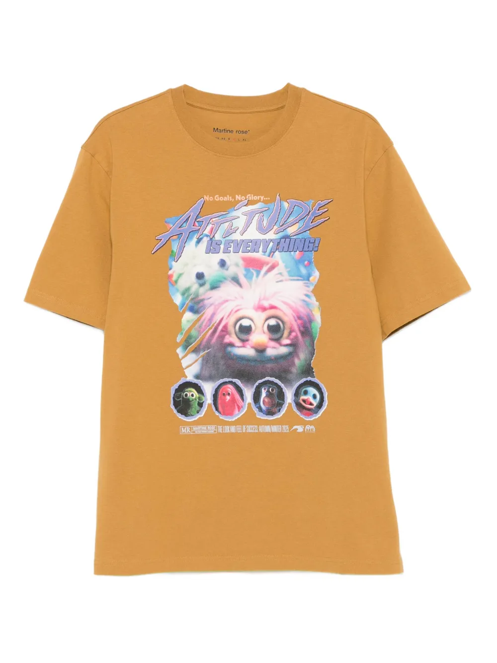 Martine Rose graphic-print cotton T-shirt | Brown | Image 1