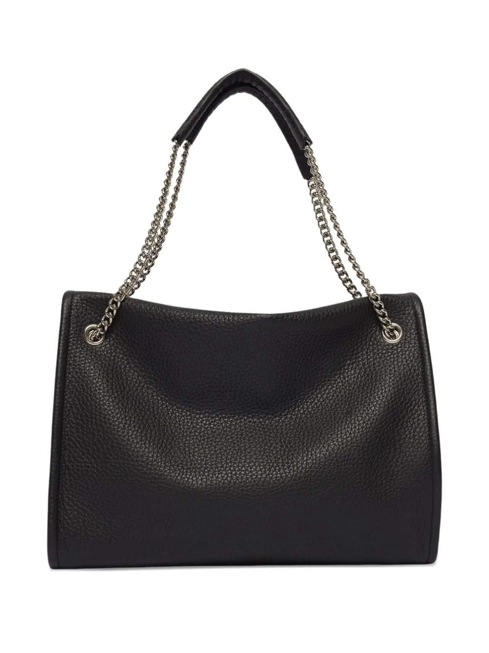 Orciani chain-strap pebble-leather shoulder bag - Zwart