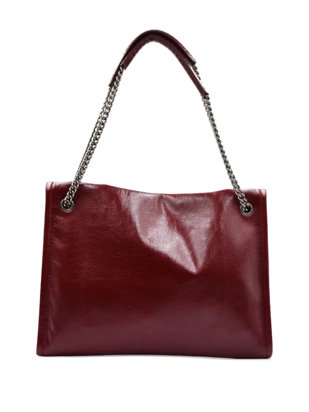 Orciani medium chain-strap leather shoulder bag - Rood