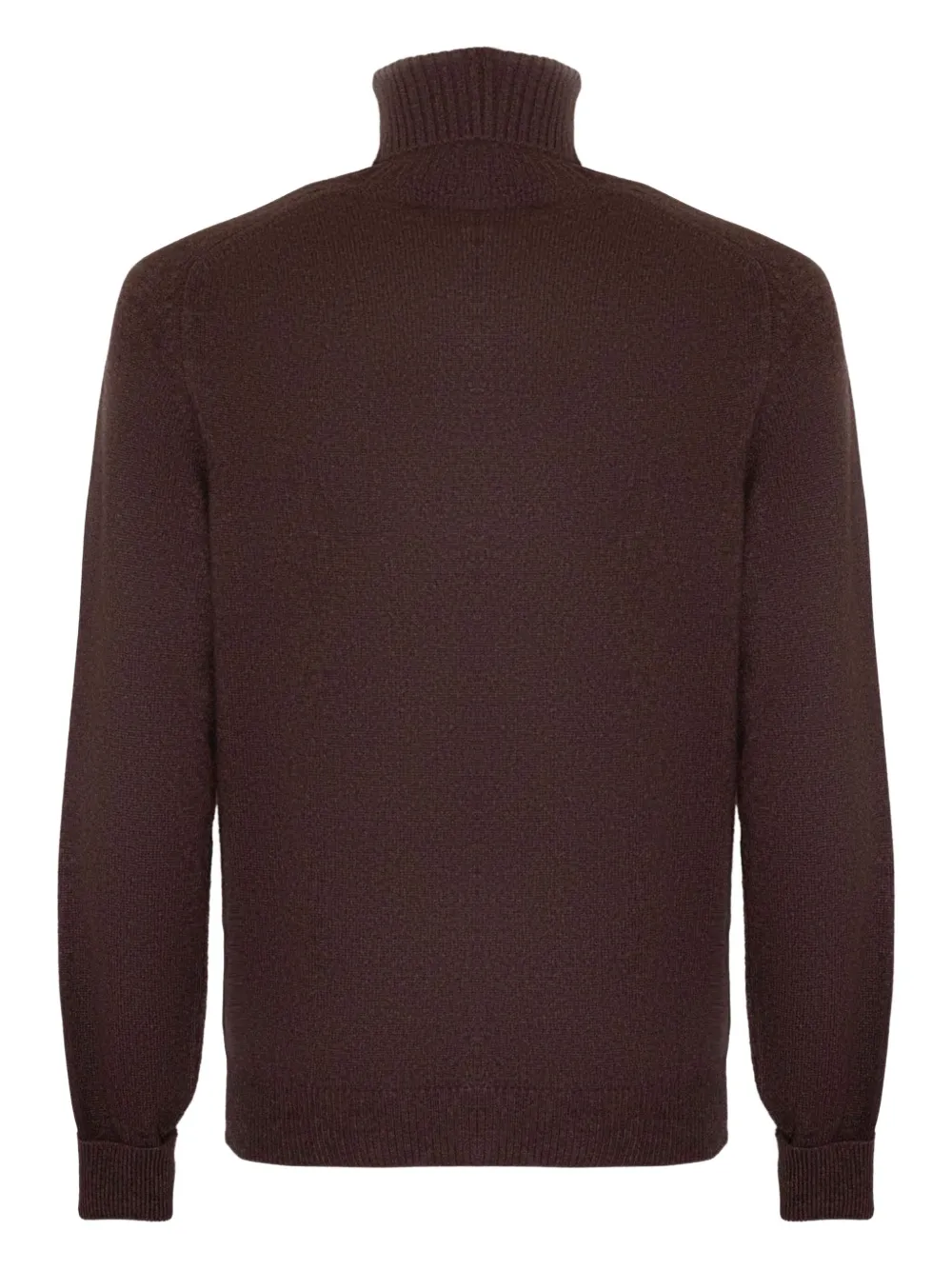 Fedeli turtleneck ribbed-trims sweater Bruin