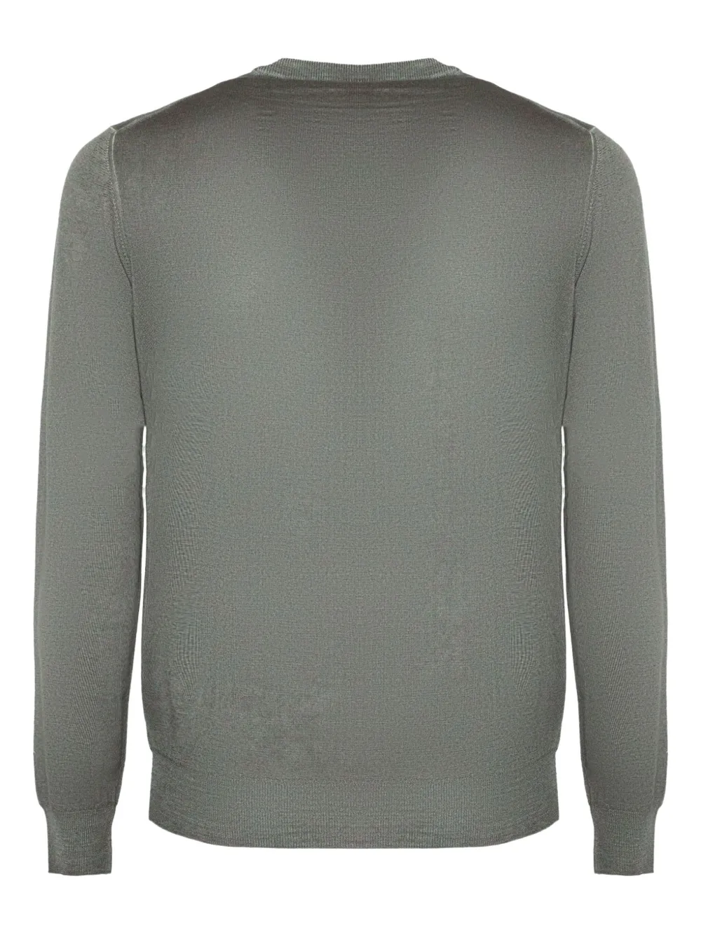 Fedeli crew-neck ribbed-trim sweater Groen